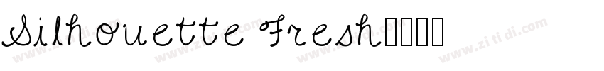 Silhouette Fresh字体转换